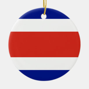 Flagge Costa Ricas Keramik Ornament