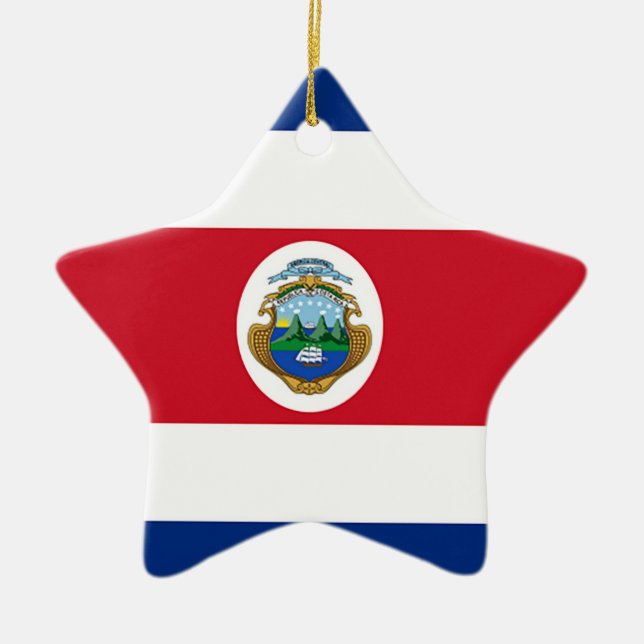 Flagge Costa Ricas Keramikornament (Vorne)
