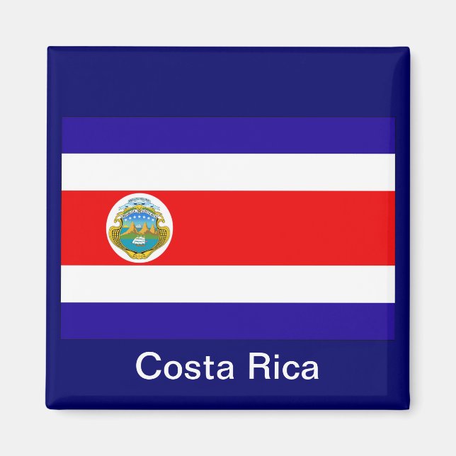 Flagge Costa Ricas Magnet (Vorne)