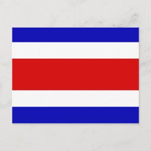 Flagge Costa Ricas Postkarte