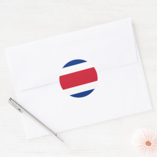 Flagge Costa Ricas Runder Aufkleber