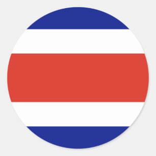 Flagge Costa Ricas Runder Aufkleber