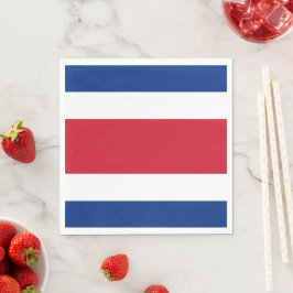 Flagge Costa Ricas Serviette