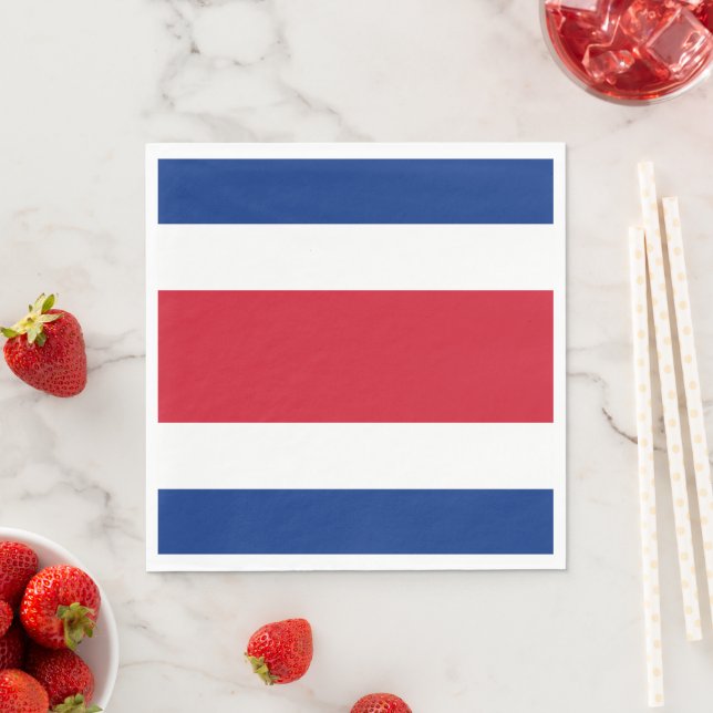 Flagge Costa Ricas Serviette (Beispiel)