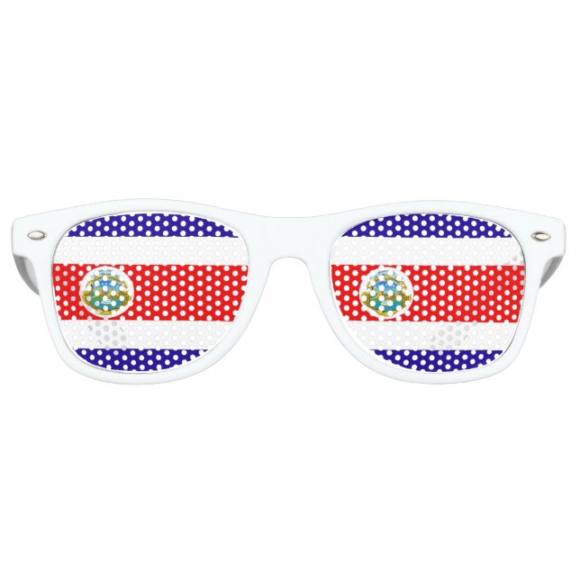 Flagge Costa Ricas Sonnenbrille (Vorderseite)