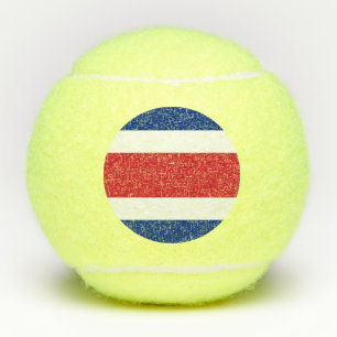Flagge Costa Ricas Tennisbälle