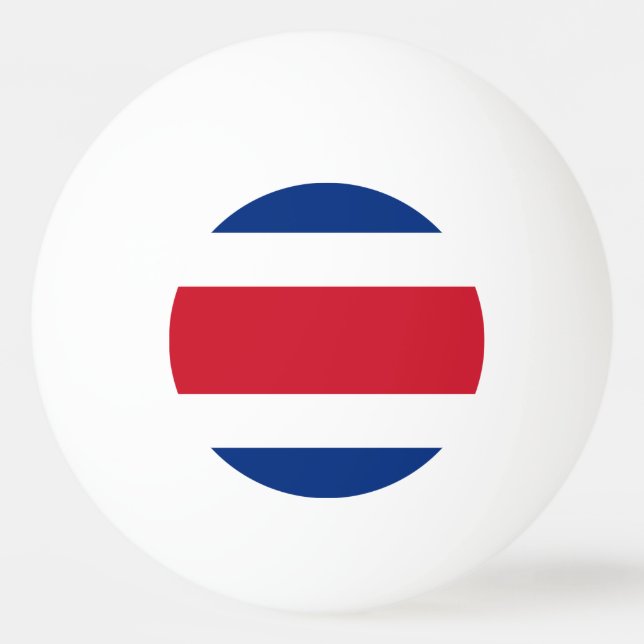 Flagge Costa Ricas Tischtennisball (Vorderseite)