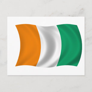 Flagge Côte d'Ivoires - Côte d'Ivoire Postkarte