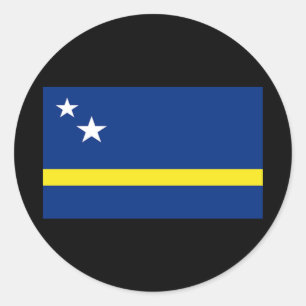 Flagge Curacao Runder Aufkleber