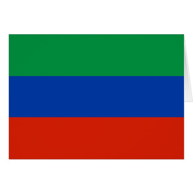 Flagge Dagestan (Vorderseite (Horizontal))