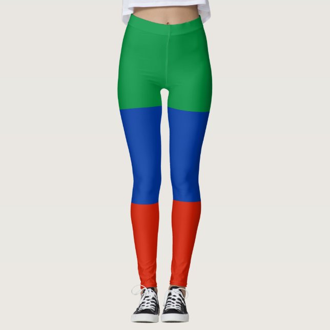 Flagge Dagestan Leggings (Vorderseite)