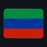 Flagge Dagestan Magnet<br><div class="desc">Patriotische Flagge von Dagestan.</div>