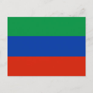 Flagge Dagestan Postkarte