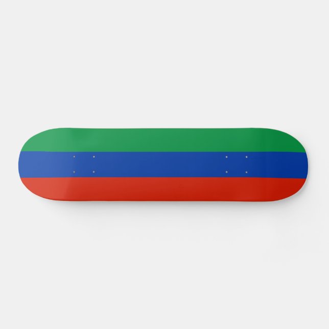 Flagge Dagestan Skateboard (Horizontal)