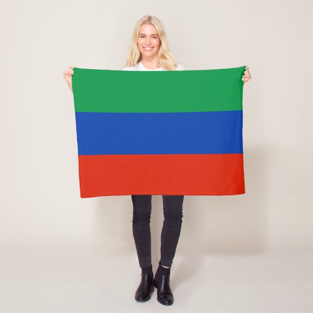 Flagge Dagestans Fleecedecke (Beispiel)