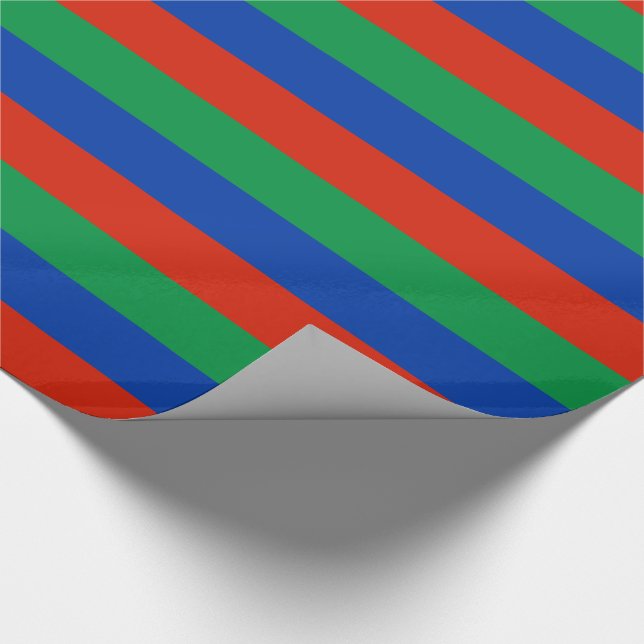 Flagge Dagestans Geschenkpapier (Ecke)