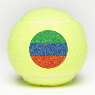 Flagge Dagestans Tennisbälle