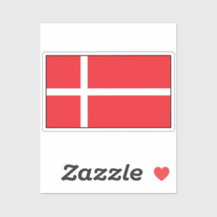 Flagge Dänemarks Aufkleber