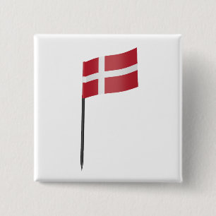 Flagge Dänemarks Button