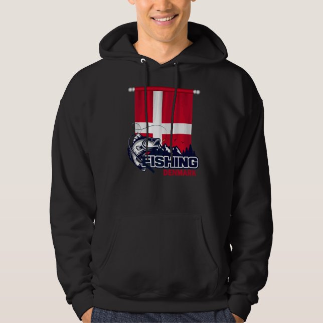 Flagge Dänemarks Fischerei in Dänemark Hoodie (Vorderseite)