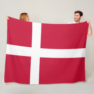 Flagge Dänemarks Fleecedecke