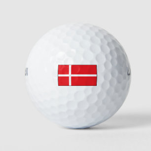 Flagge Dänemarks Golfball
