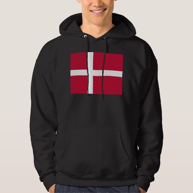 Flagge Dänemarks Hoodie (Vorderseite)