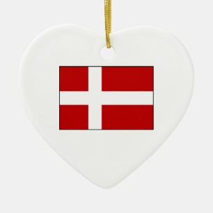 Flagge Dänemarks Keramikornament