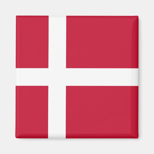 Flagge Dänemarks Magnet (Vorne)