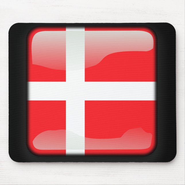 Flagge Dänemarks Mousepad (Vorne)