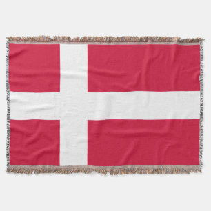 Flagge Dänemarks oder dänischer Stoff Decke