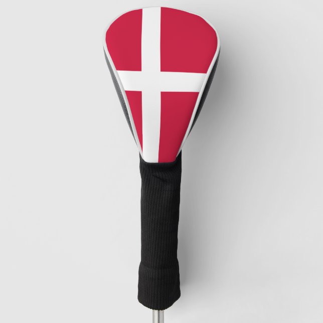 Flagge Dänemarks oder dänischer Stoff Golf Headcover (Vorderseite)