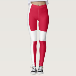 Flagge Dänemarks oder dänischer Stoff Leggings