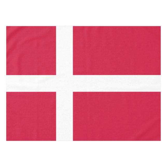 Flagge Dänemarks oder dänischer Stoff Tischdecke (Vorderseite (Horizontal))