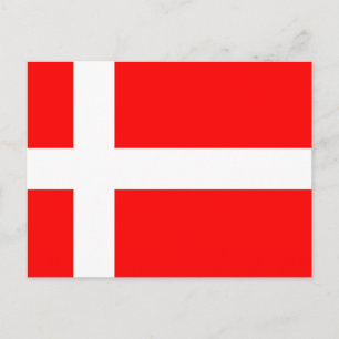 Flagge Dänemarks Postkarte