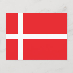 Flagge Dänemarks Postkarte