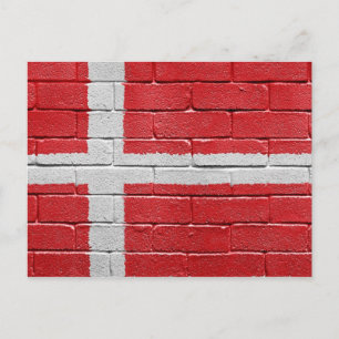 Flagge Dänemarks Postkarte