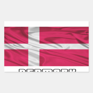 Flagge Dänemarks Rechteckiger Aufkleber