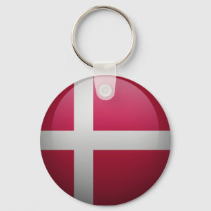 Flagge Dänemarks Schlüsselanhänger