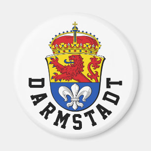 Flagge Darmstadt, Deutschland Magnet