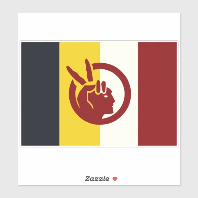 Flagge der American Indian Movement Aufkleber (Blatt)