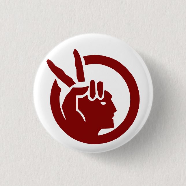 Flagge der American Indian Movement Button (Vorderseite)