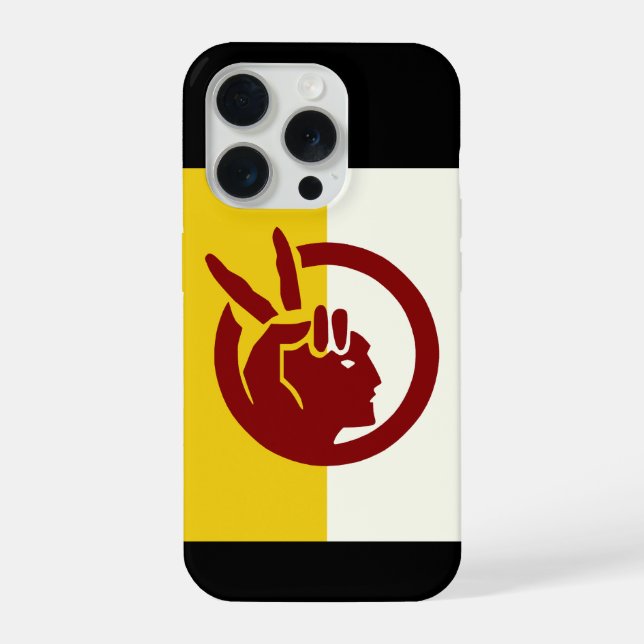 Flagge der American Indian Movement iPhone Hülle (Rückseite)