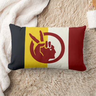 Flagge der American Indian Movement Lendenkissen