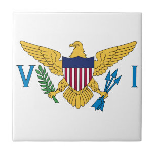 Flagge der Amerikanischen Jungferninseln Fliese