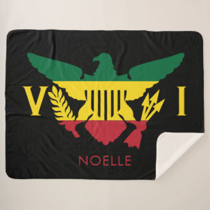 Flagge der Amerikanischen Jungferninseln, Rasta-Ro Sherpadecke