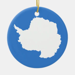 Flagge der Antarktis Keramik Ornament