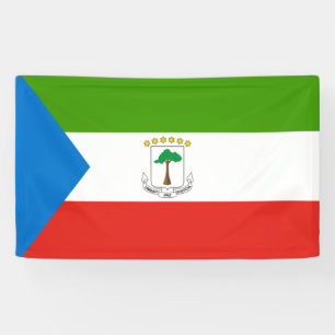 Flagge der Äquatorialen Guinea (Afrika) Banner