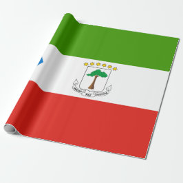 Flagge der Äquatorialen Guinea (Afrika) Geschenkpapier