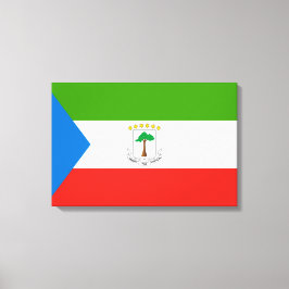 Flagge der Äquatorialen Guinea (Afrika) Leinwanddruck